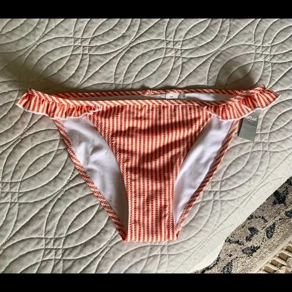 Aerie Seersucker Ruffle Bikini Bottom - Picture 2 of 6